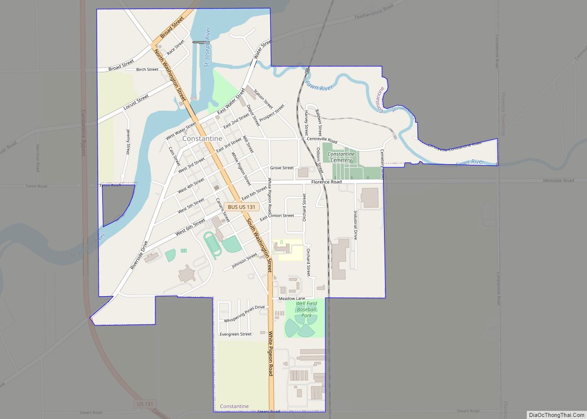 Map of Constantine village