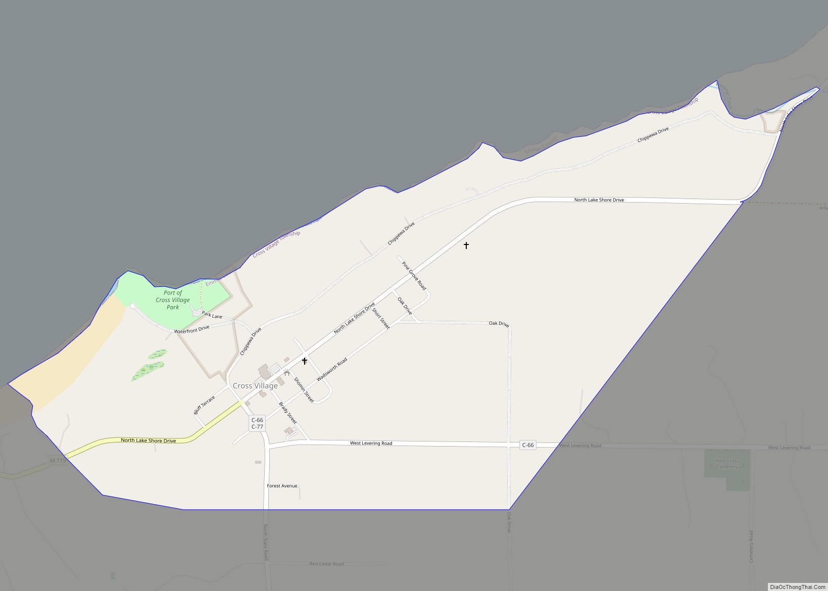 Map of Cross Village CDP