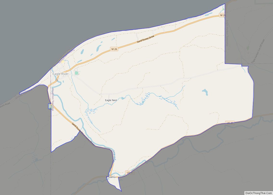 Map of Eagle River CDP