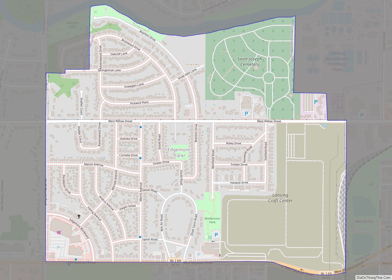 Map of Edgemont Park CDP