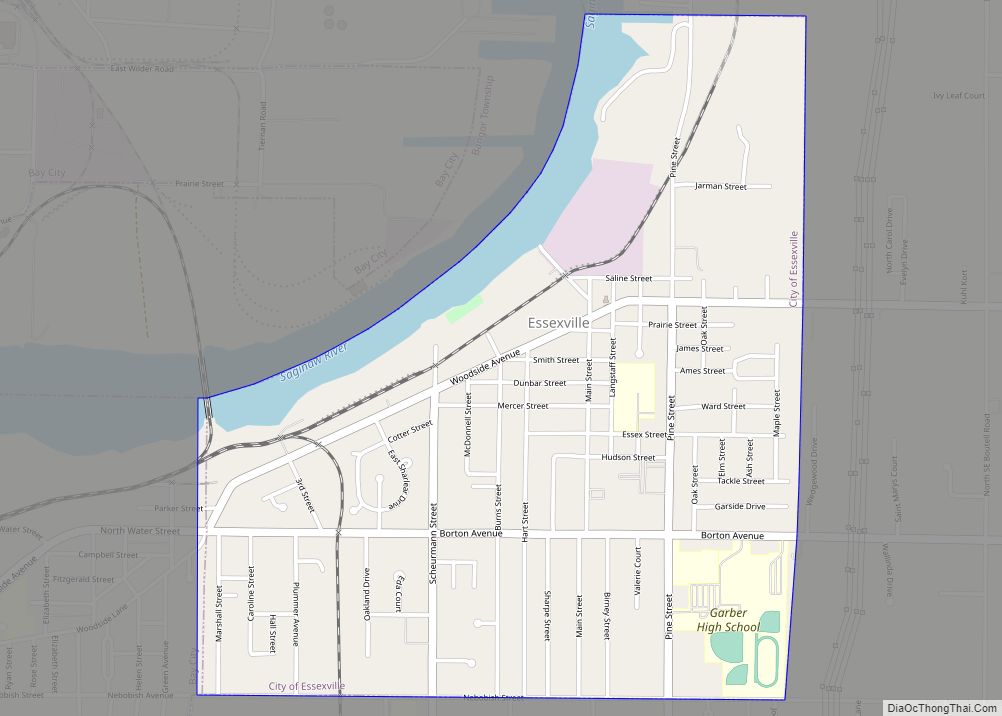 Map of Essexville city