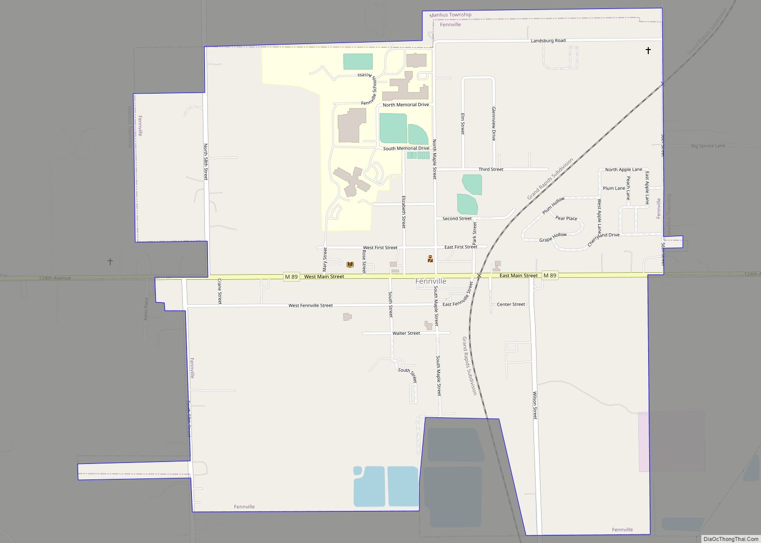 Map of Fennville city