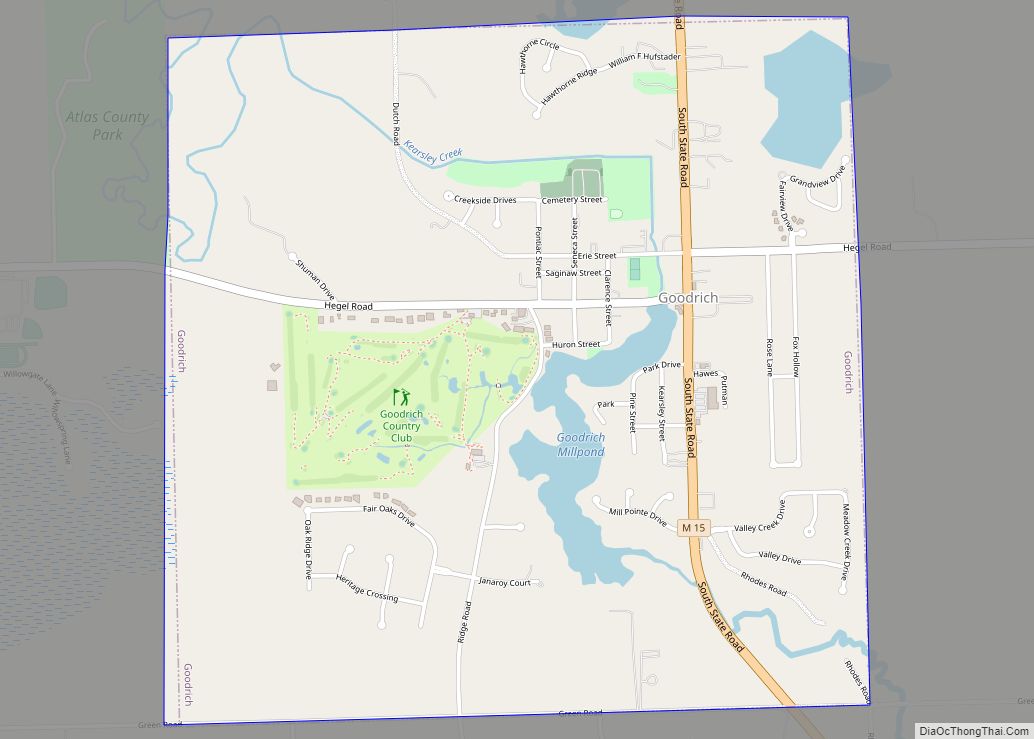 Map of Goodrich village