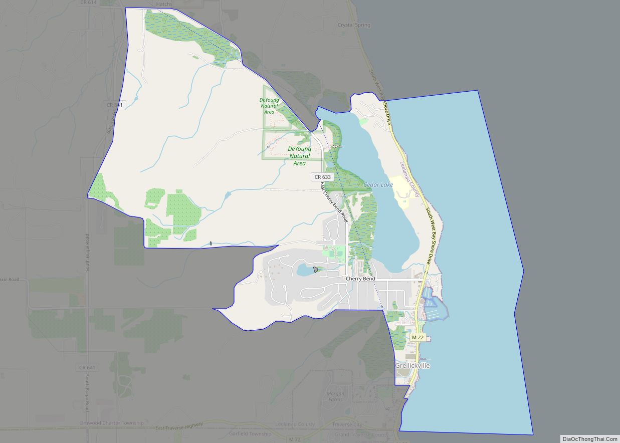 Map of Greilickville CDP
