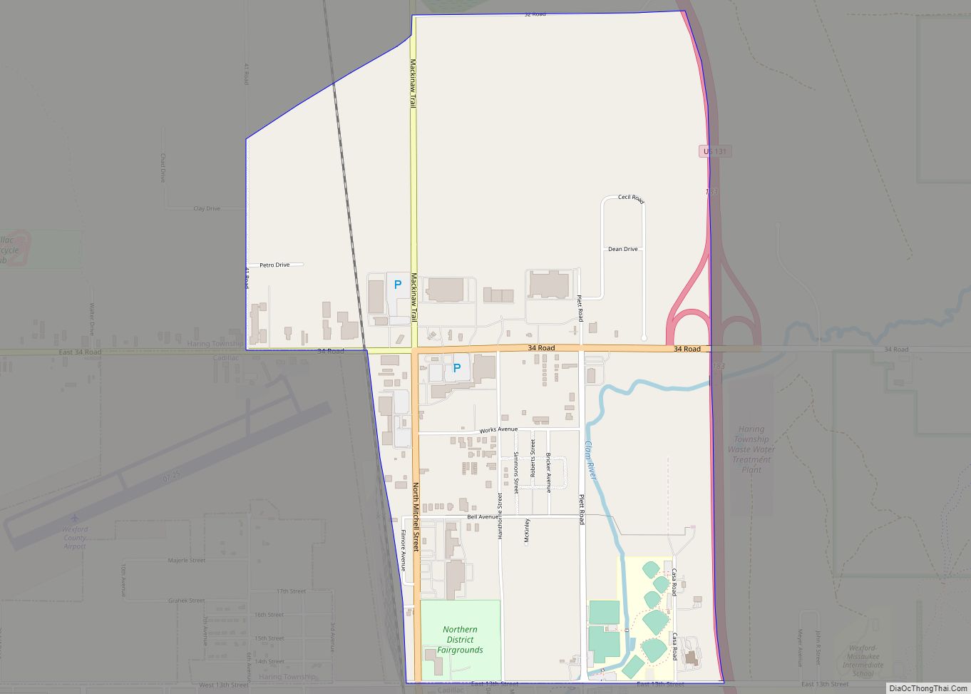 Map of Haring CDP