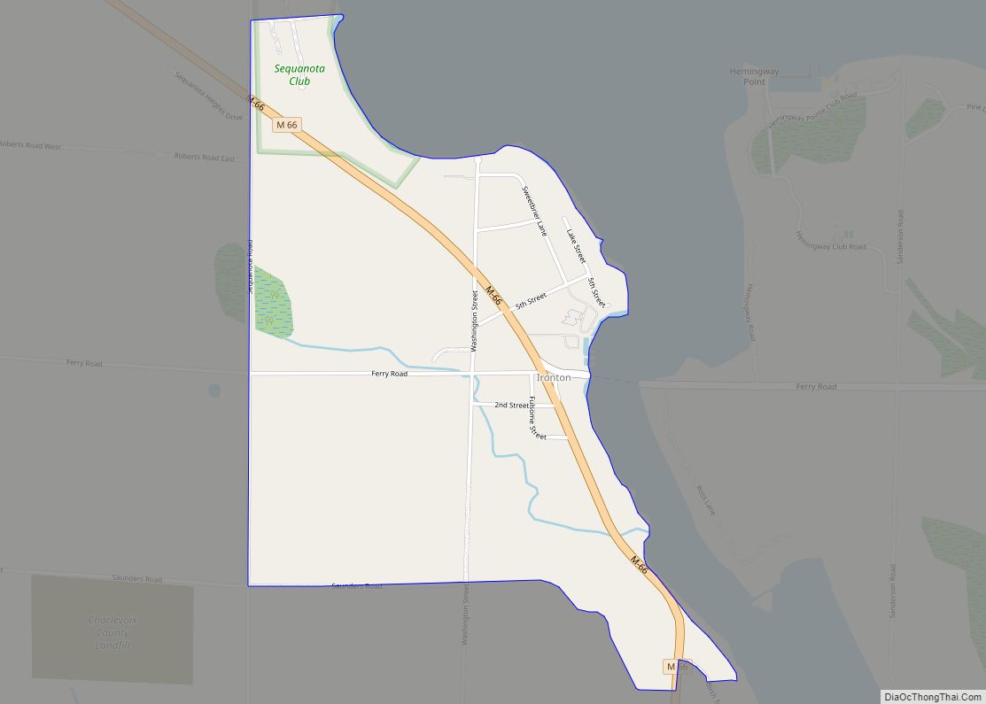 Map of Ironton CDP