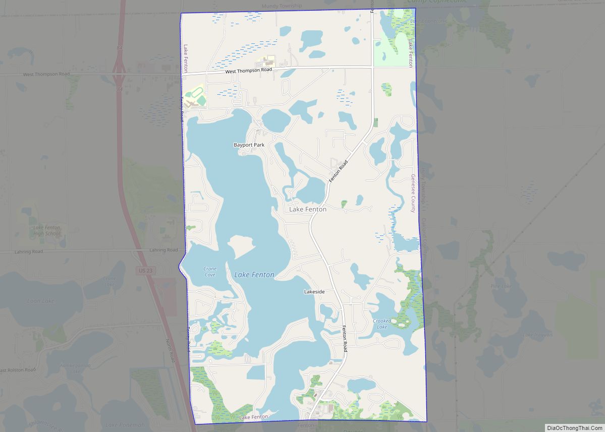 Map of Lake Fenton CDP