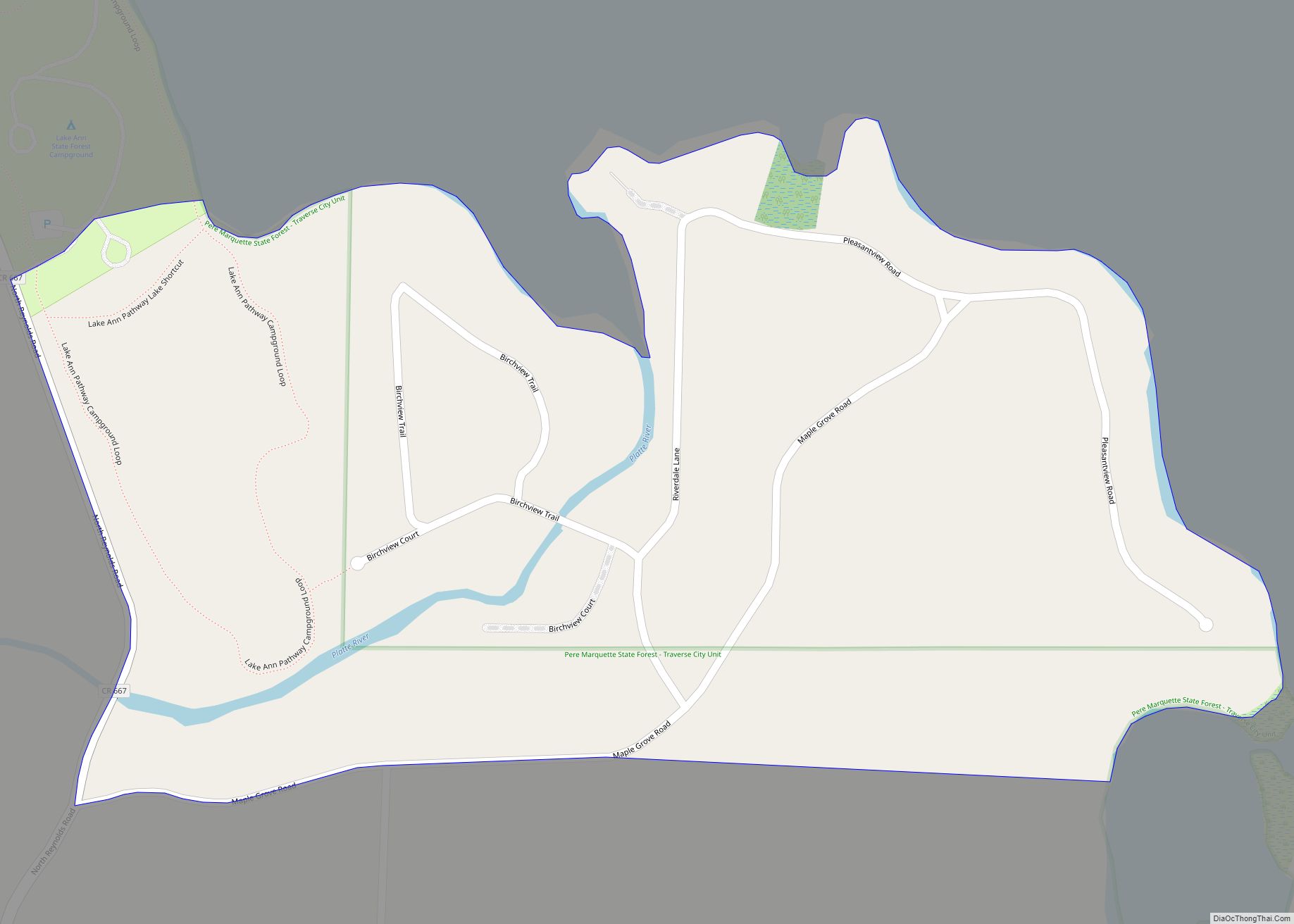 Map of Maple Grove CDP