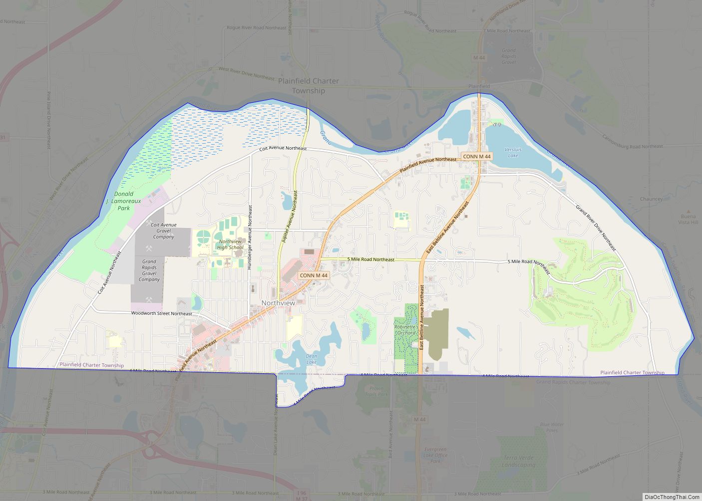 Map of Northview CDP