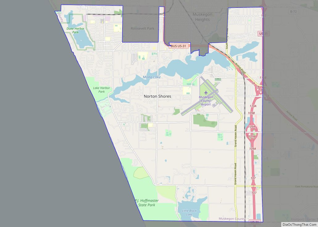 Map of Norton Shores city