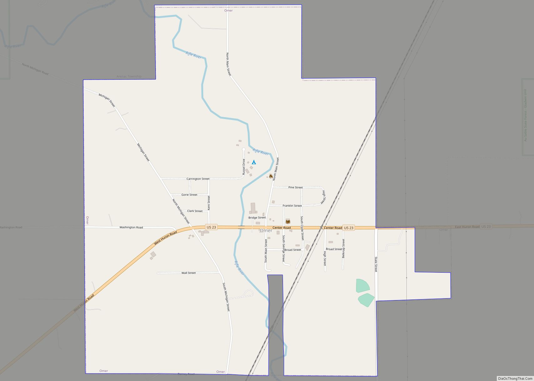 Map of Omer city