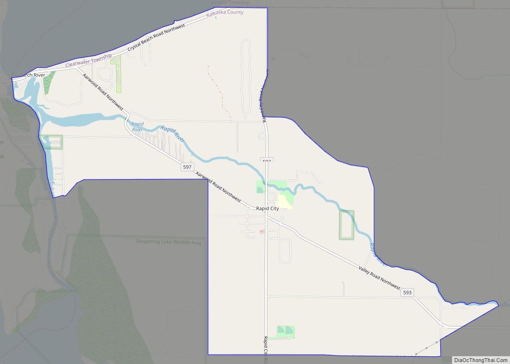 Map of Rapid City city