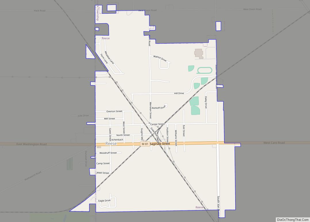 Map of Reese village