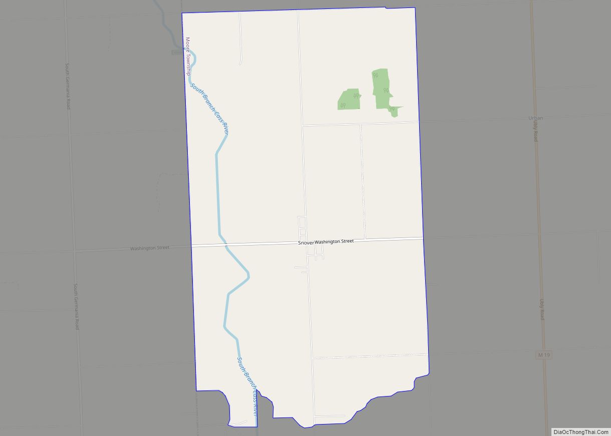 Map of Snover CDP