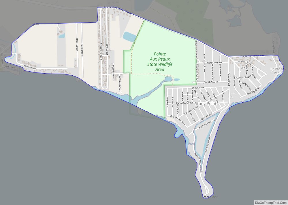 Map of Stony Point CDP