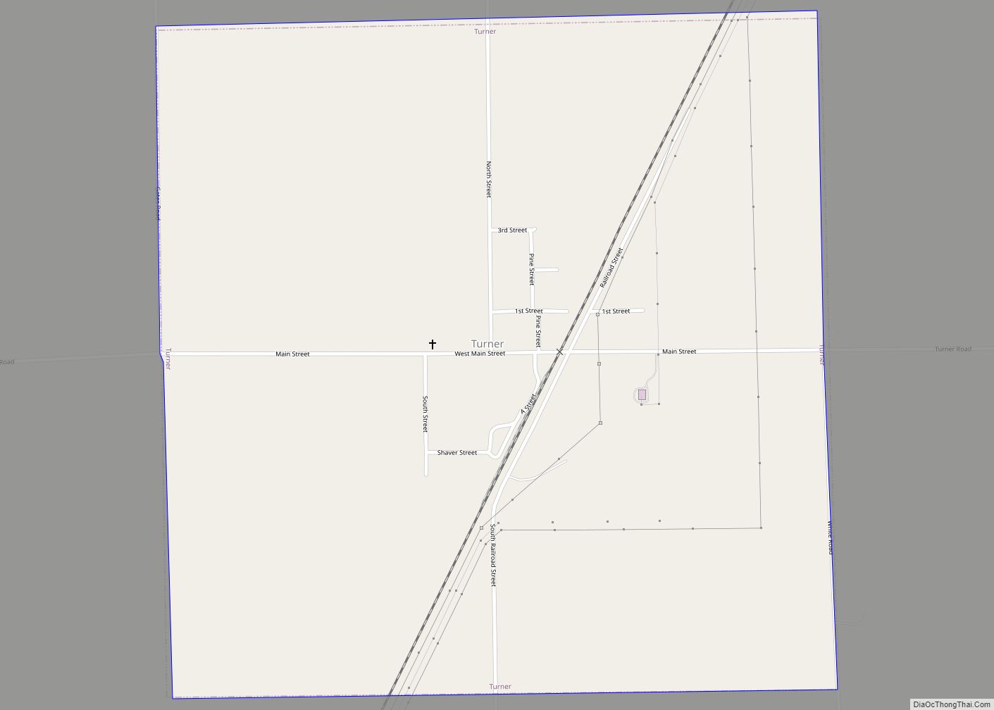 Map of Turner village