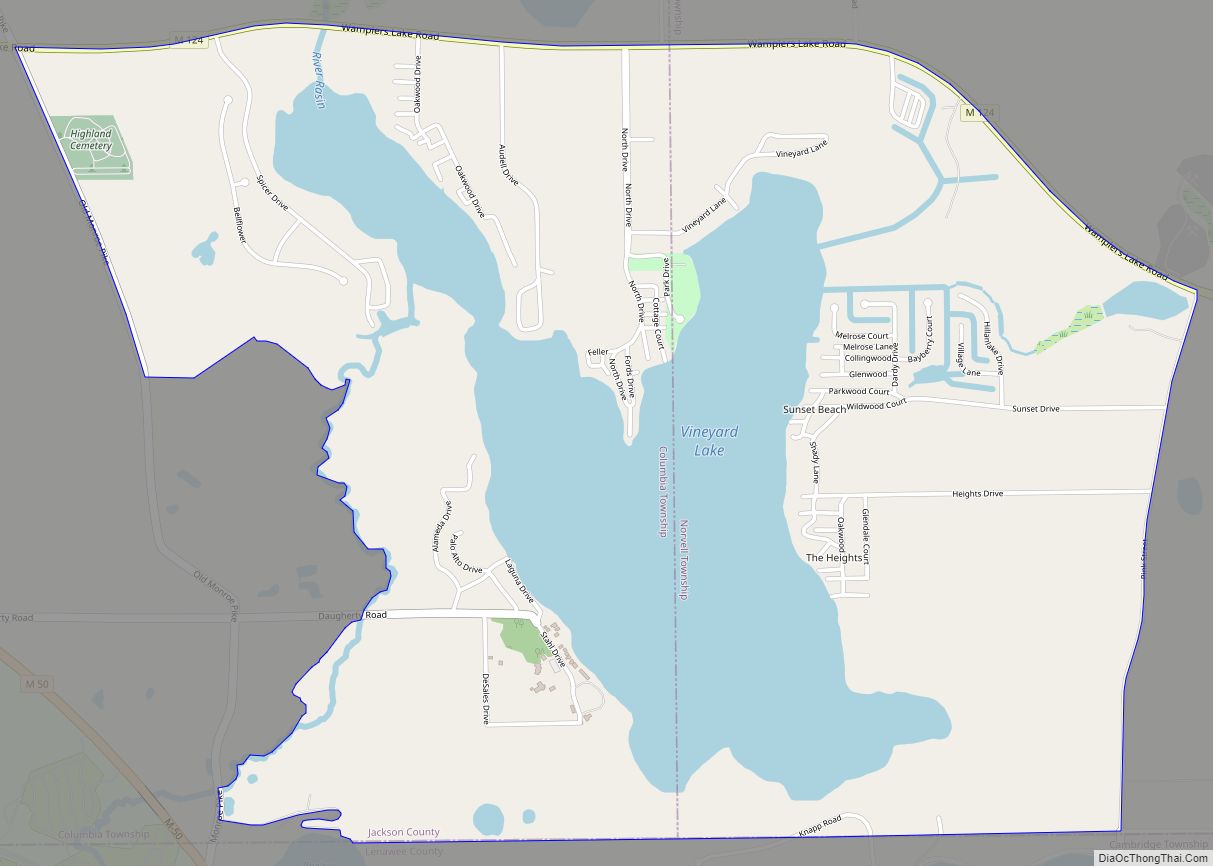 Map of Vineyard Lake CDP