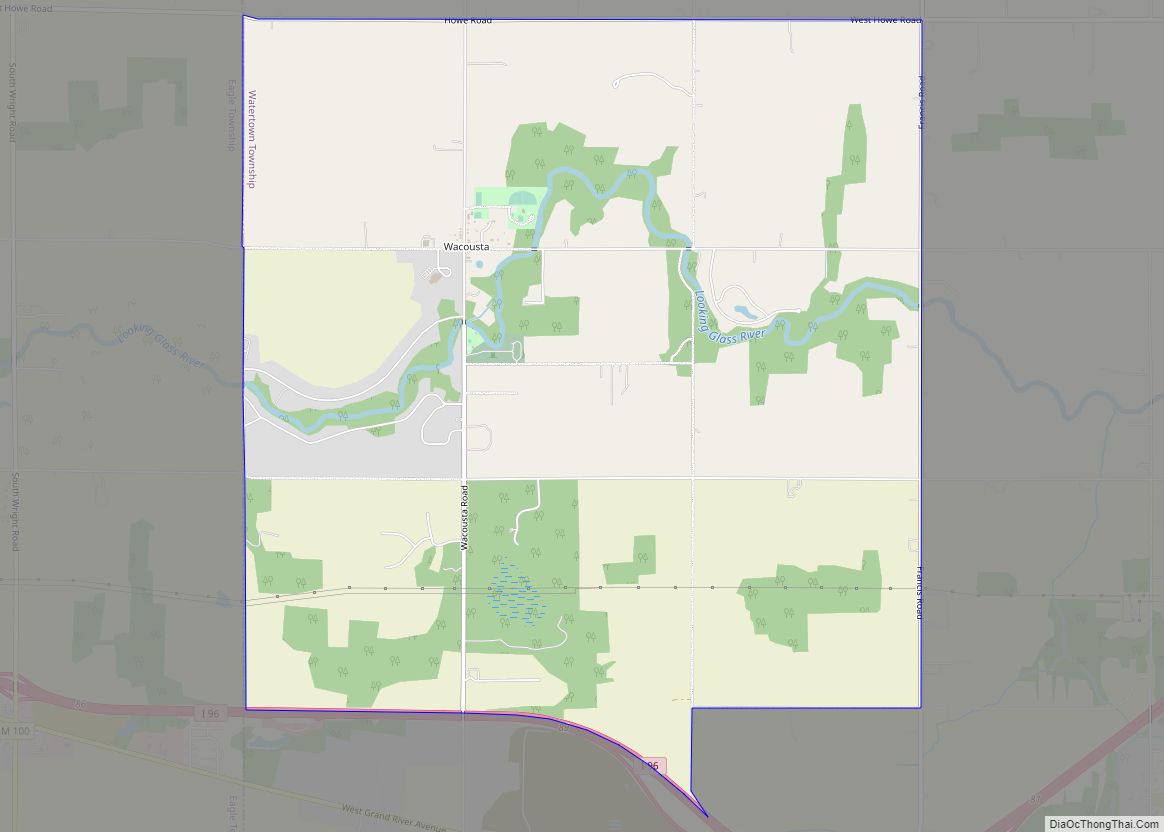 Map of Wacousta CDP
