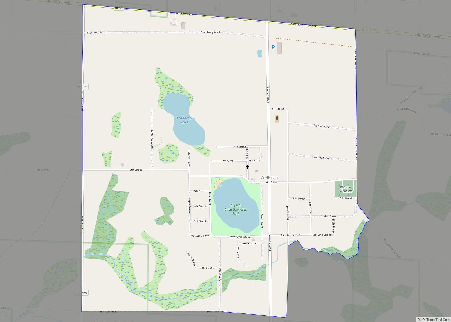 Map of Wellston CDP