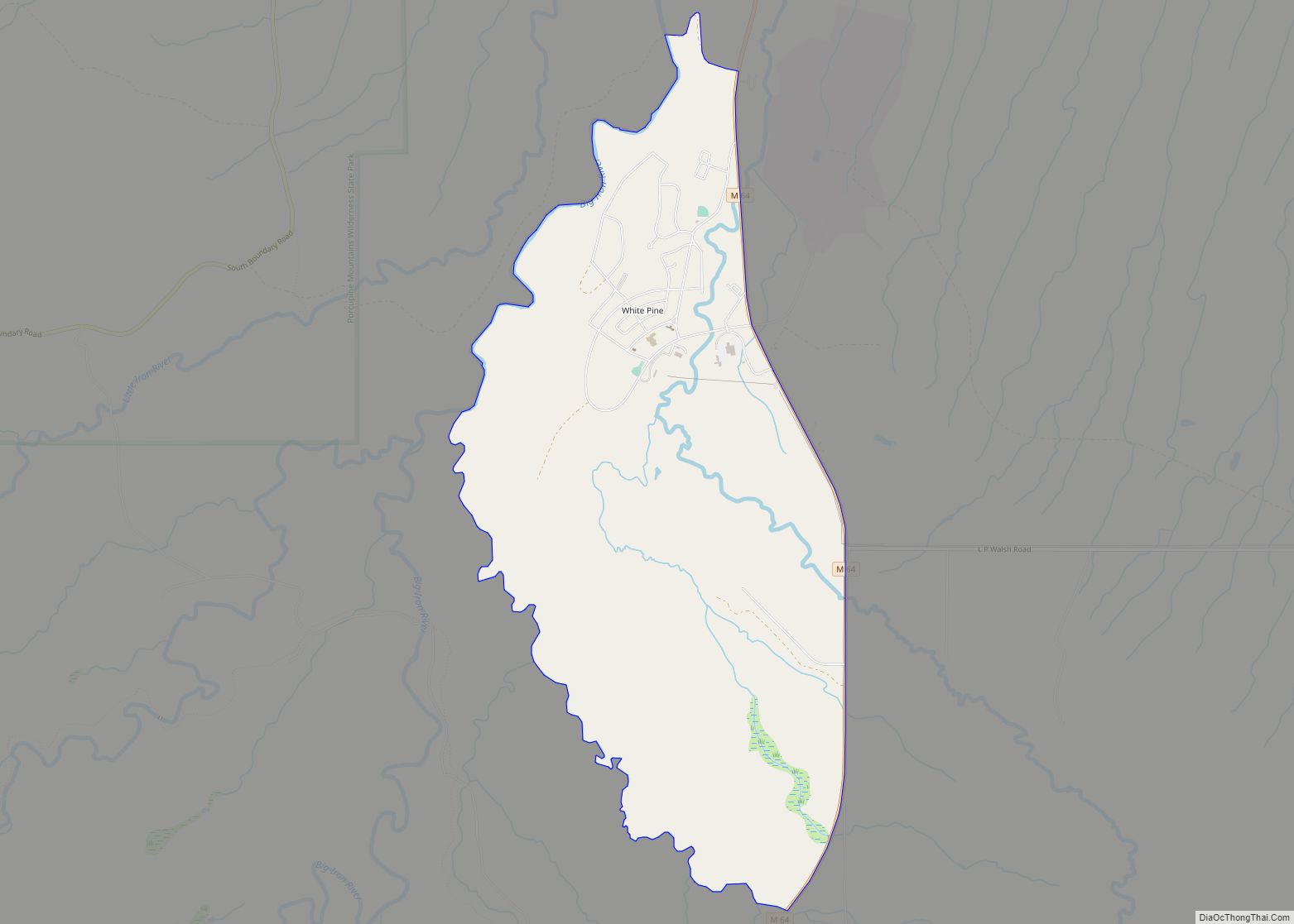 Map of White Pine CDP