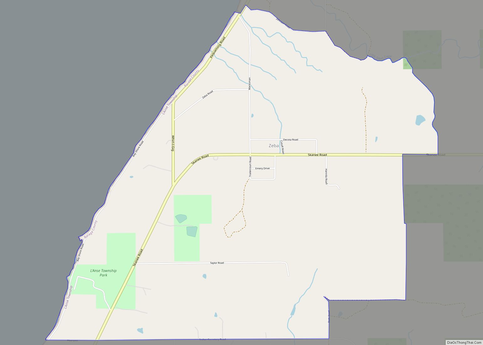 Map of Zeba CDP