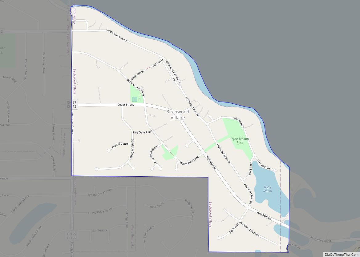 Map of Birchwood Village city