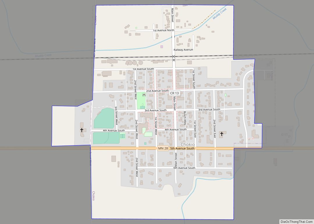 Map of Chokio city