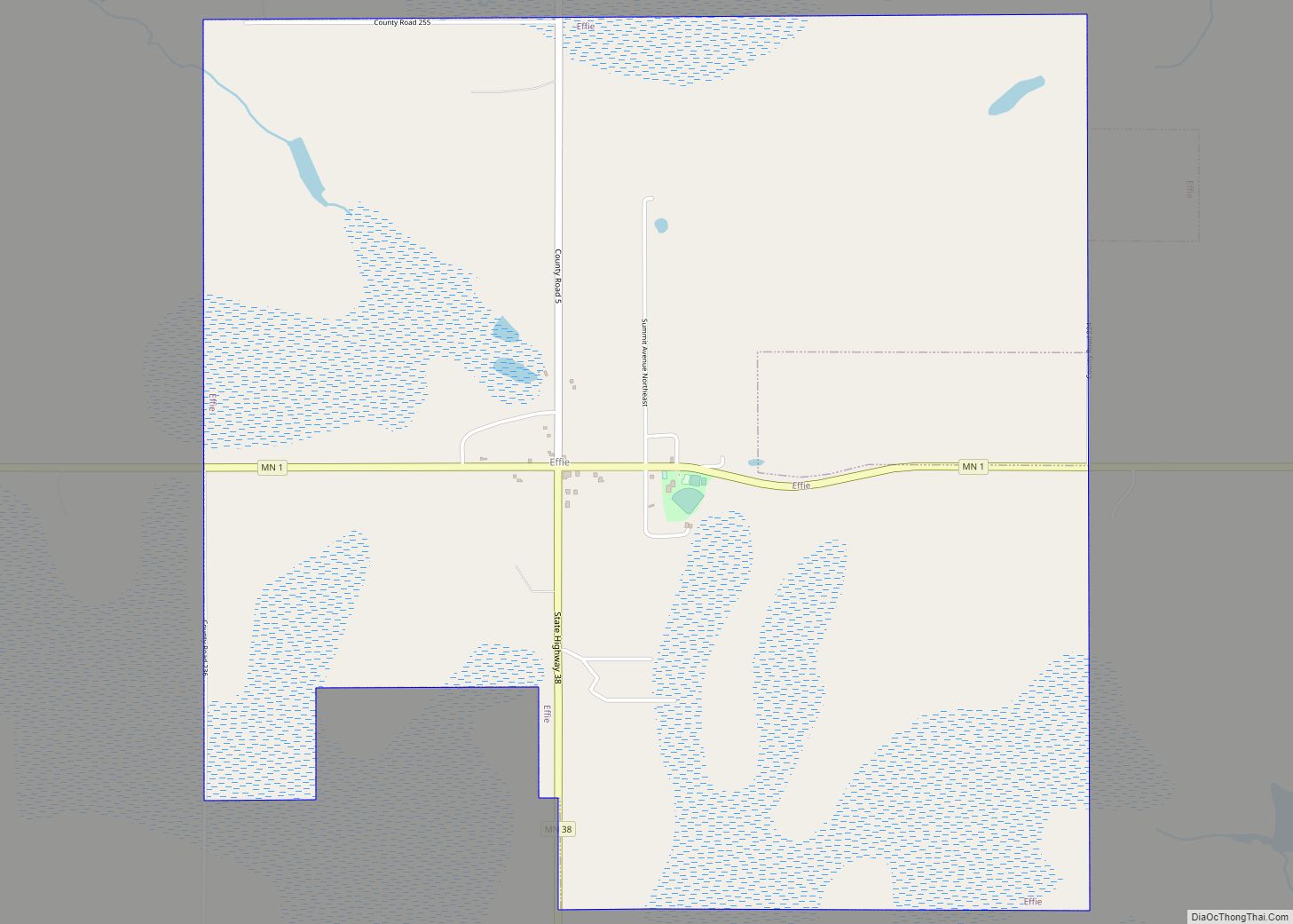 Map of Effie city