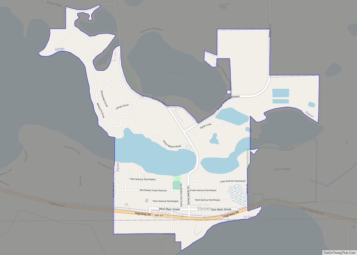 Map of Elysian city