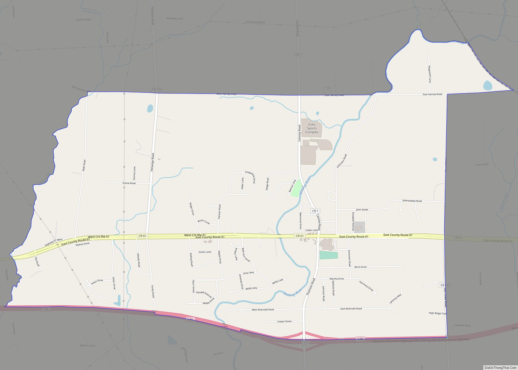 Map of Esko CDP