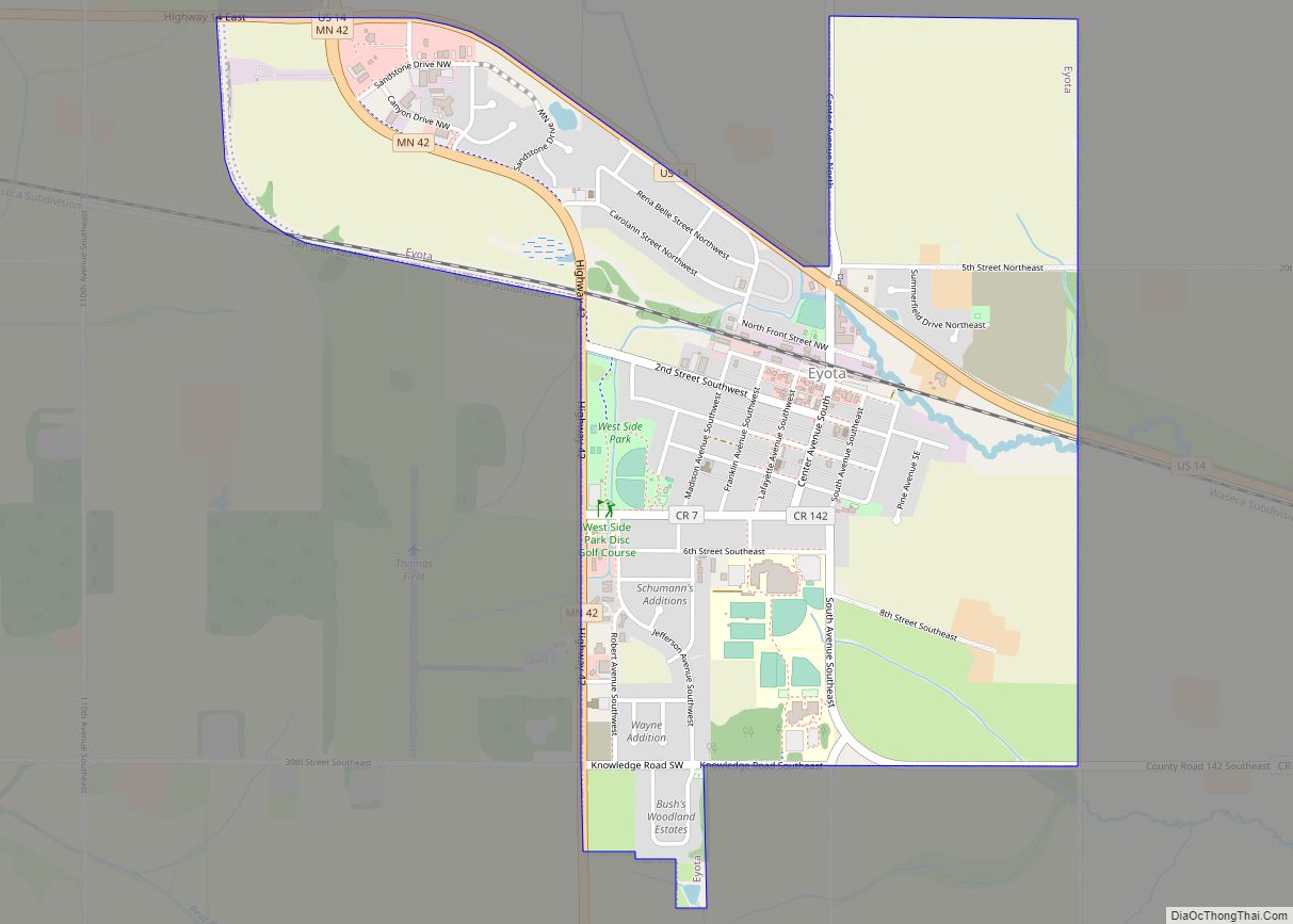 Map of Eyota city