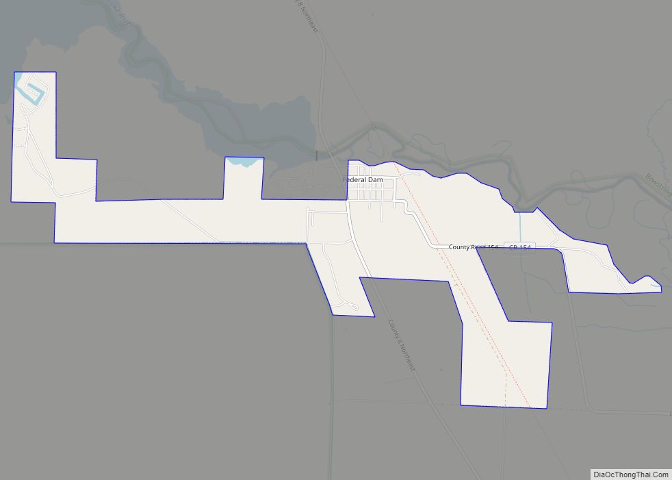 Map of Federal Dam city