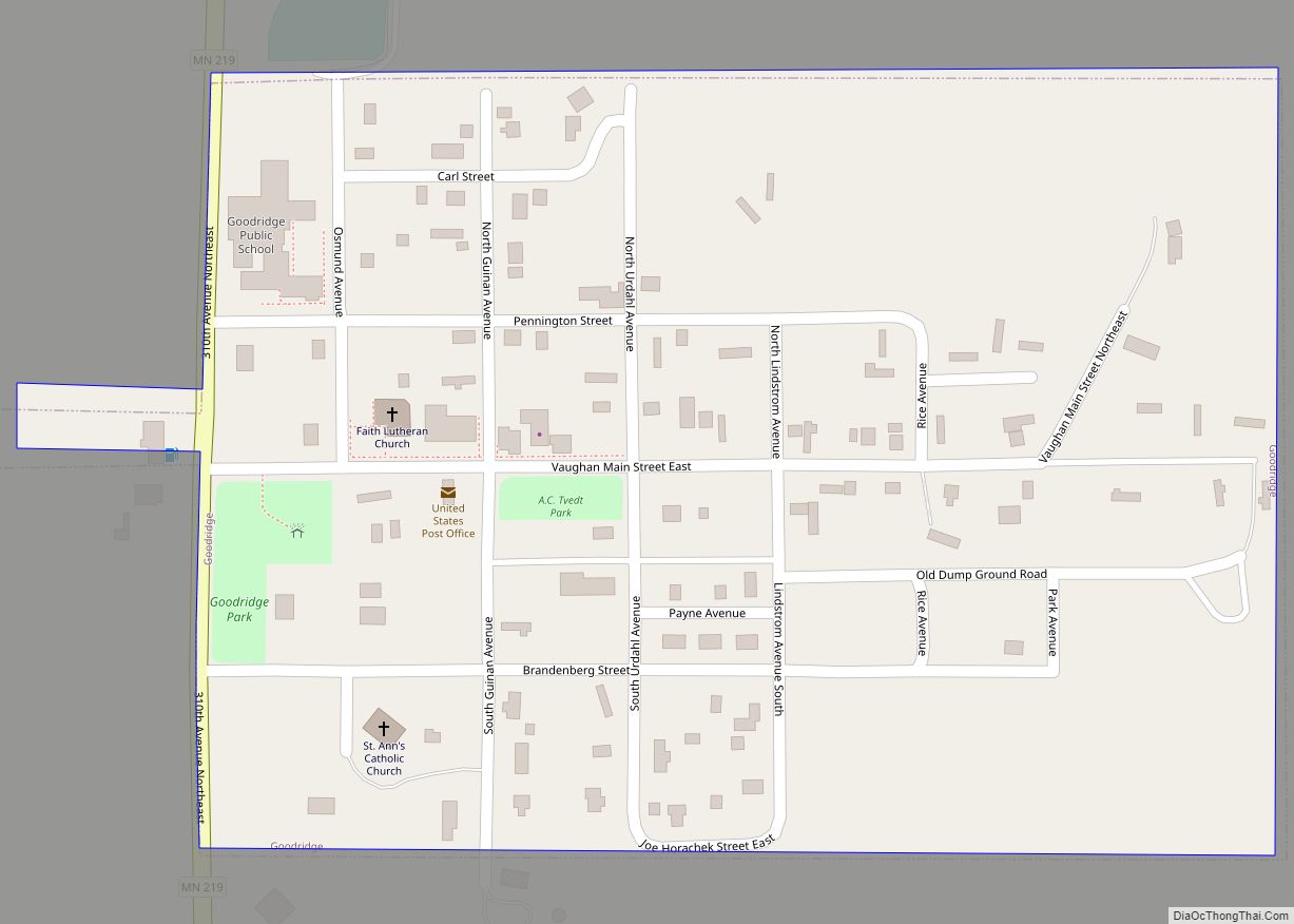 Map of Goodridge city