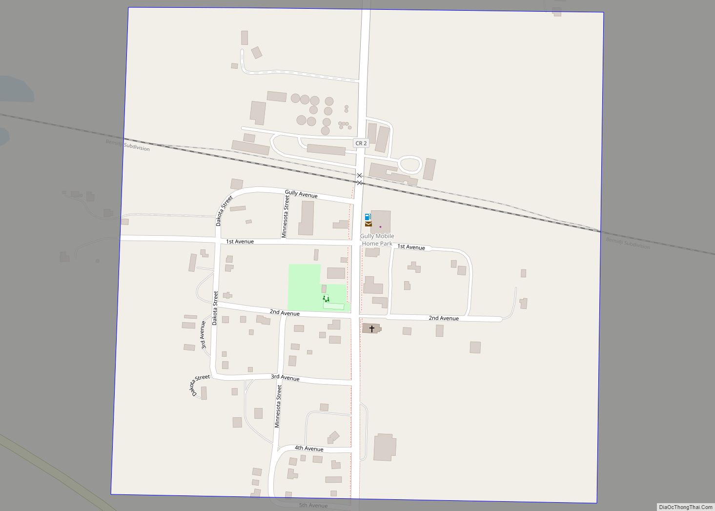 Map of Gully city