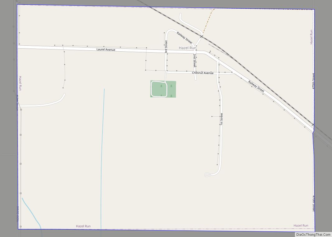 Map of Hazel Run city