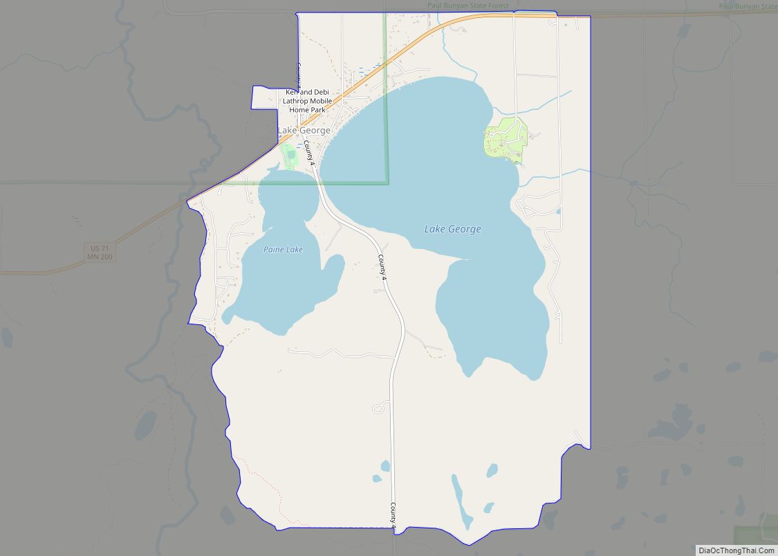 Map of Lake George CDP, Minnesota