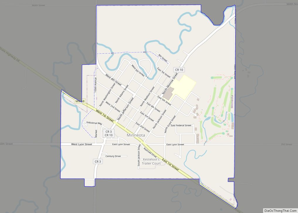 Map of Minneota city