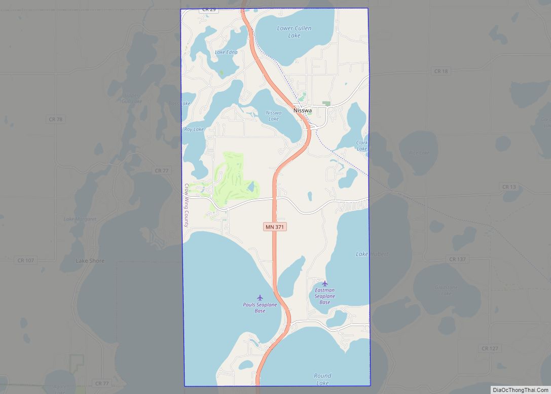 Map of Nisswa city