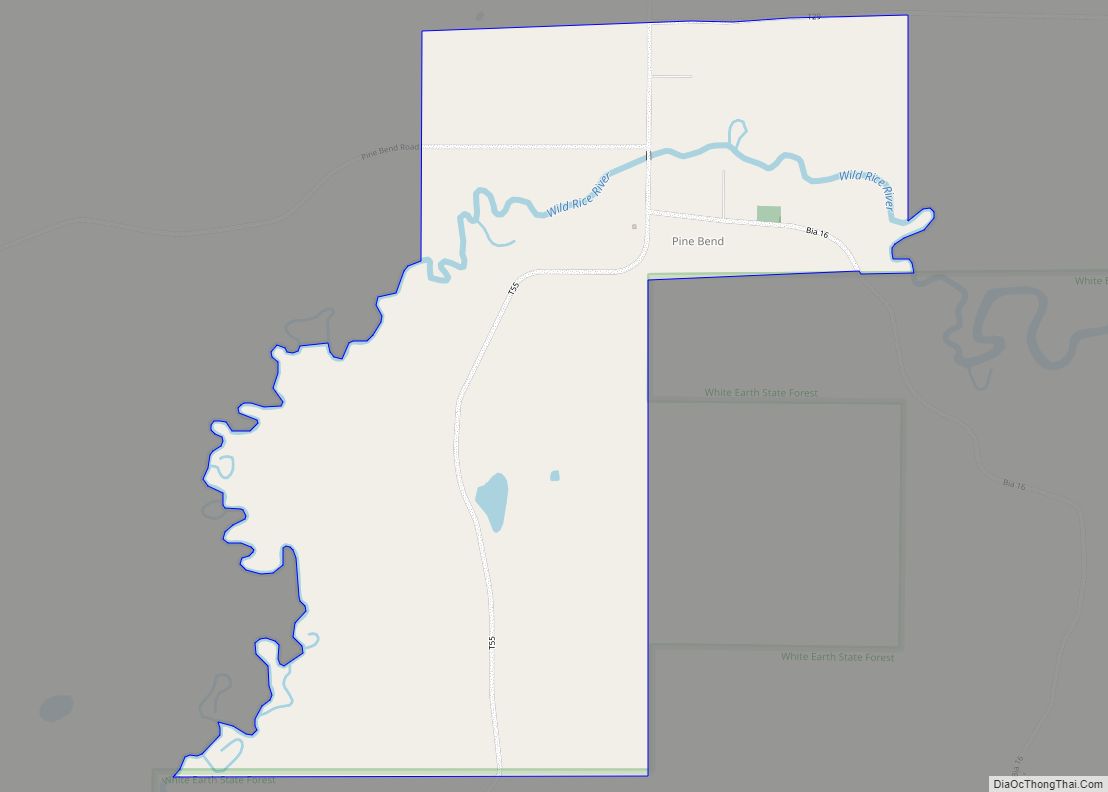 Map of Pine Bend CDP