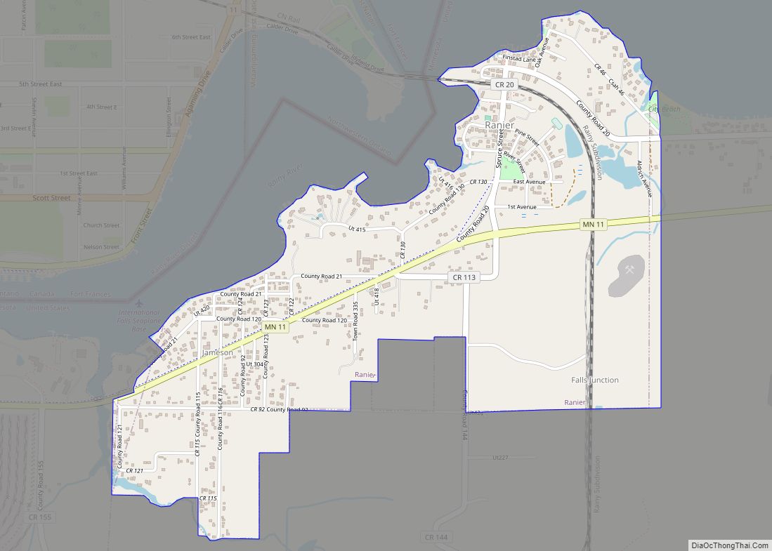 Map of Ranier city