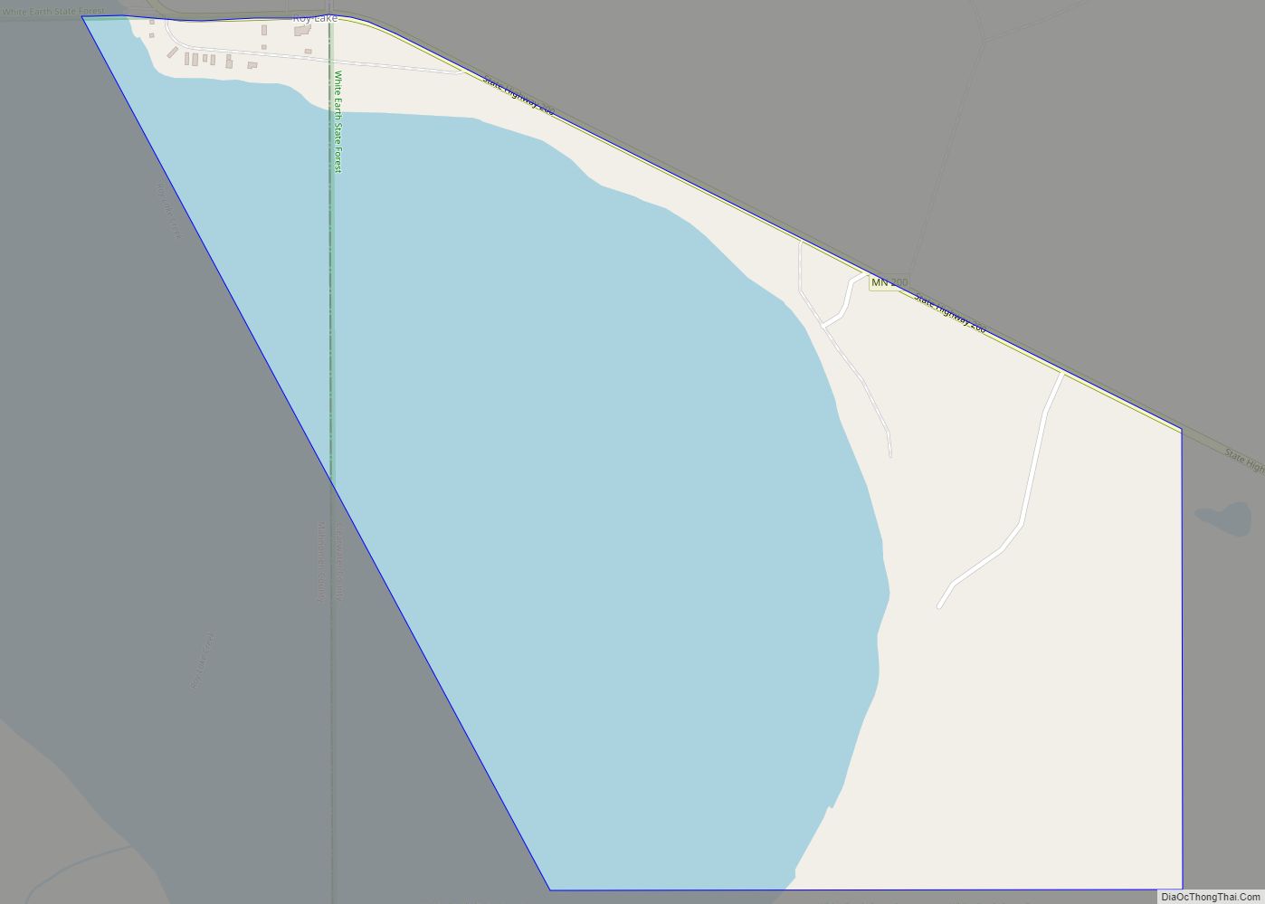 Map of Roy Lake CDP