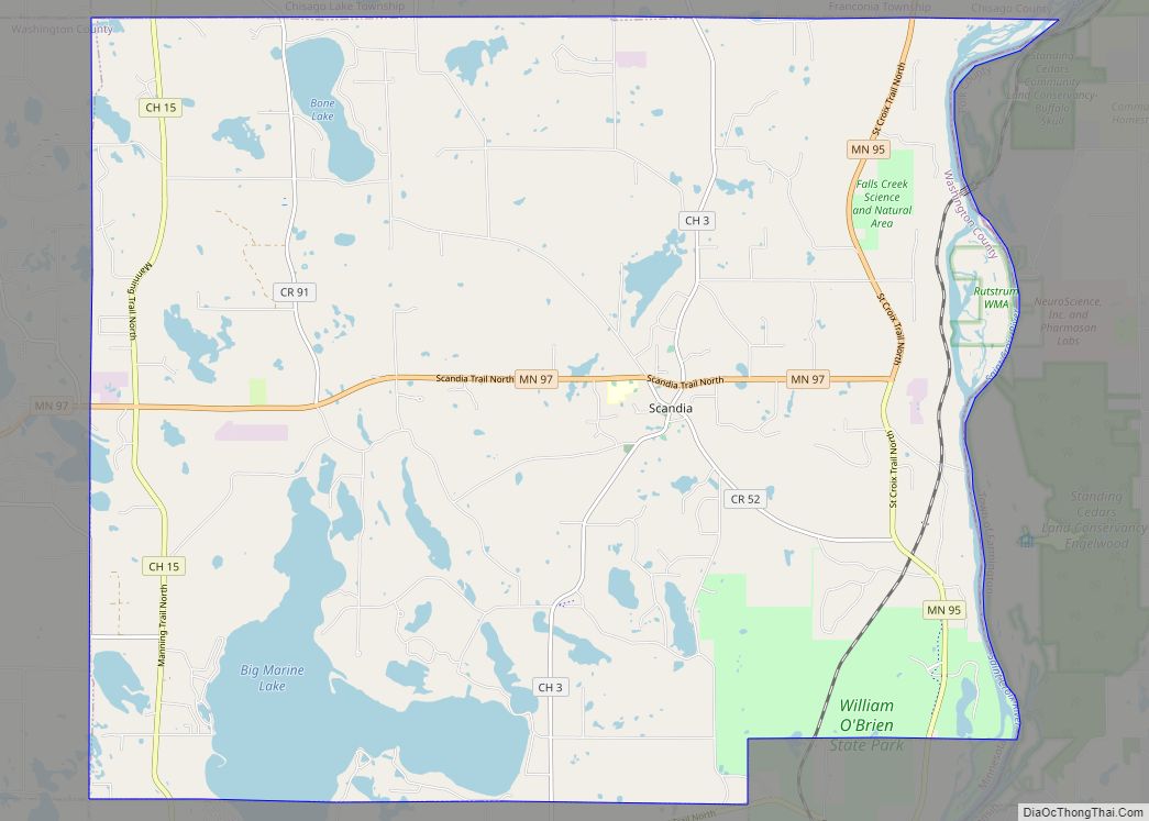 Map Of Scandia City Minnesota 0929