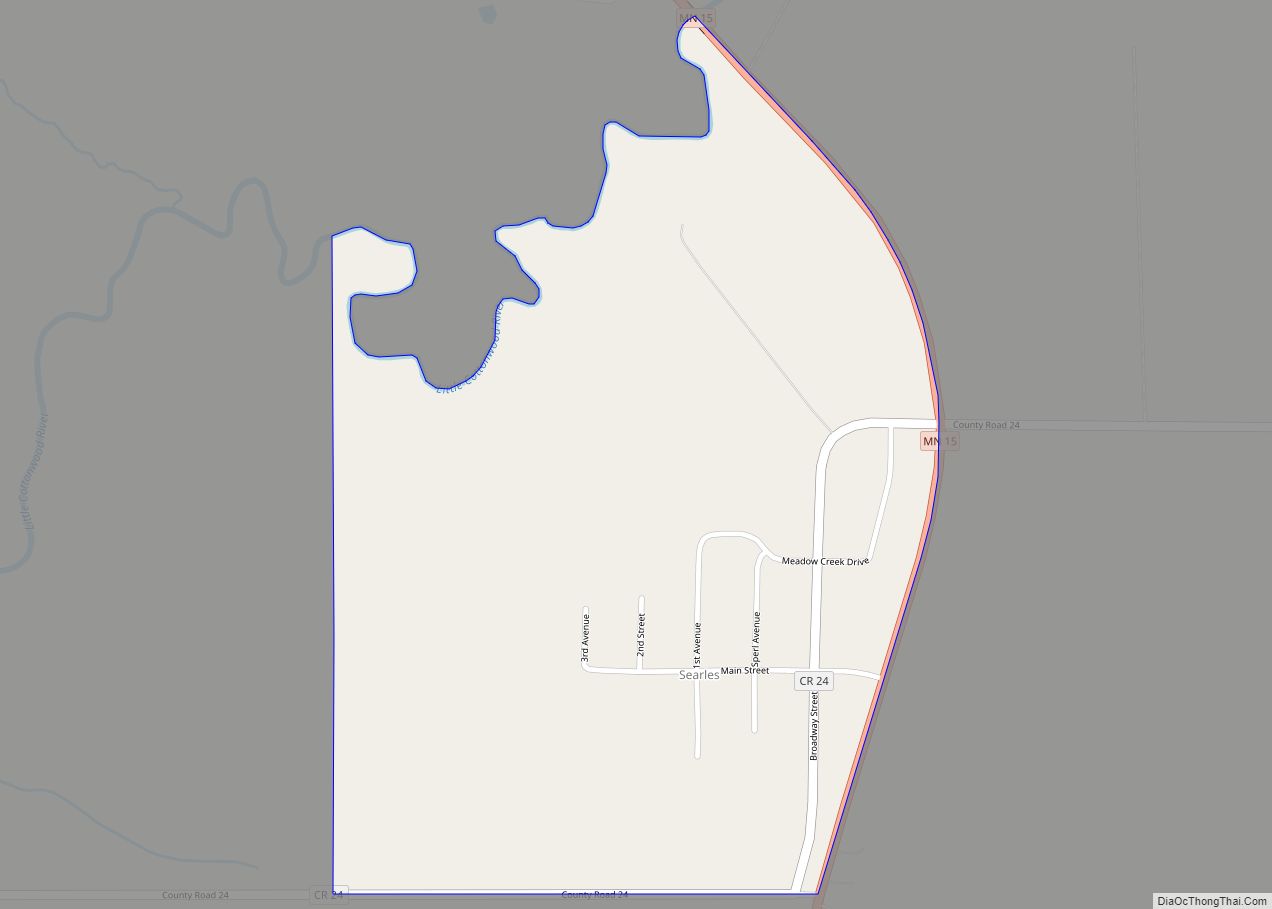 Map of Searles CDP