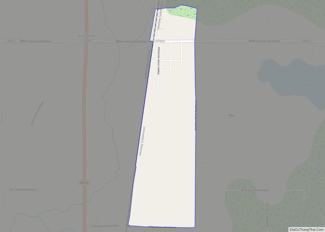 Map of Stanchfield CDP