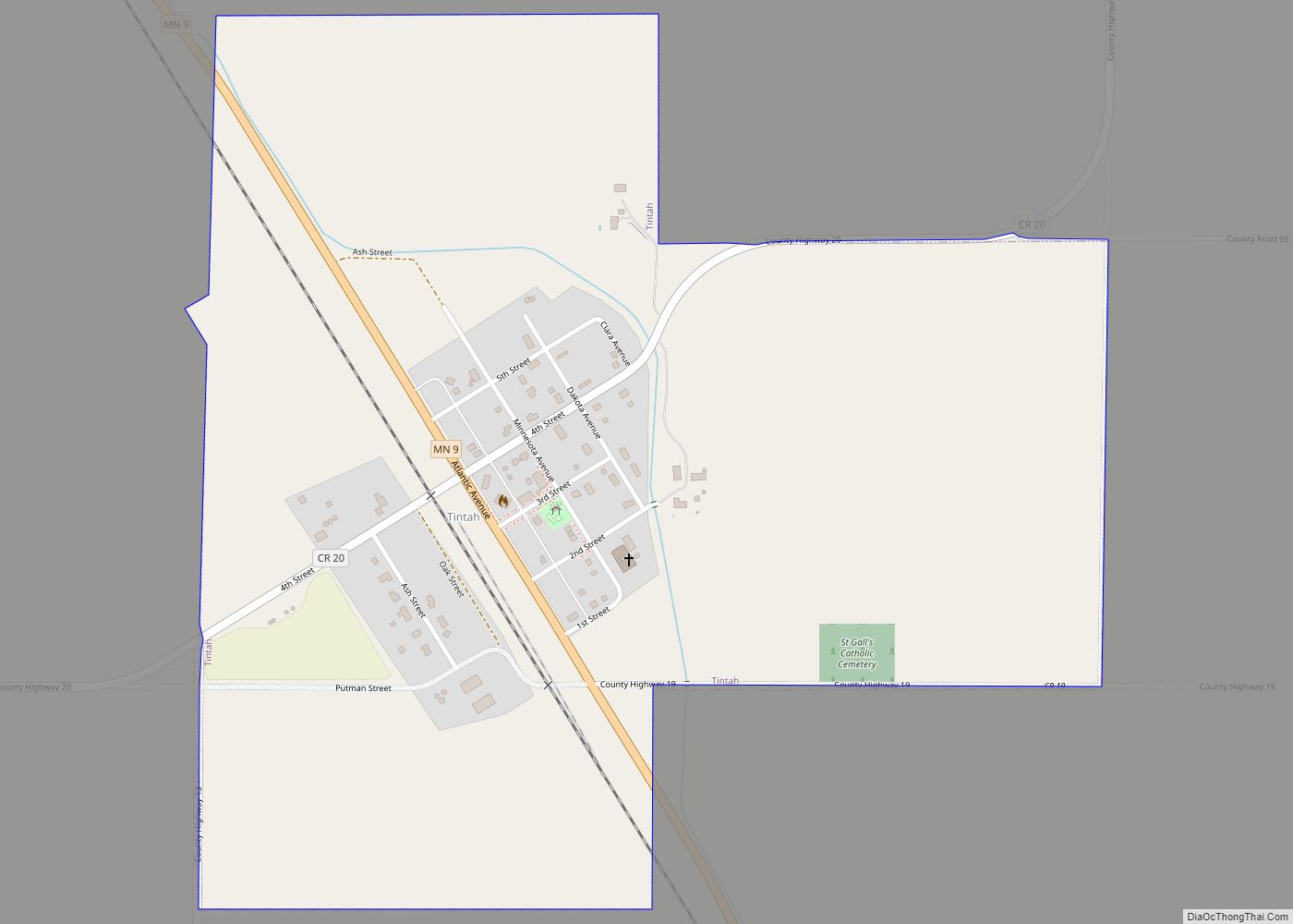 Map of Tintah city