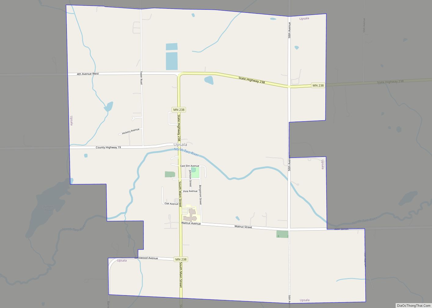 Map of Upsala city