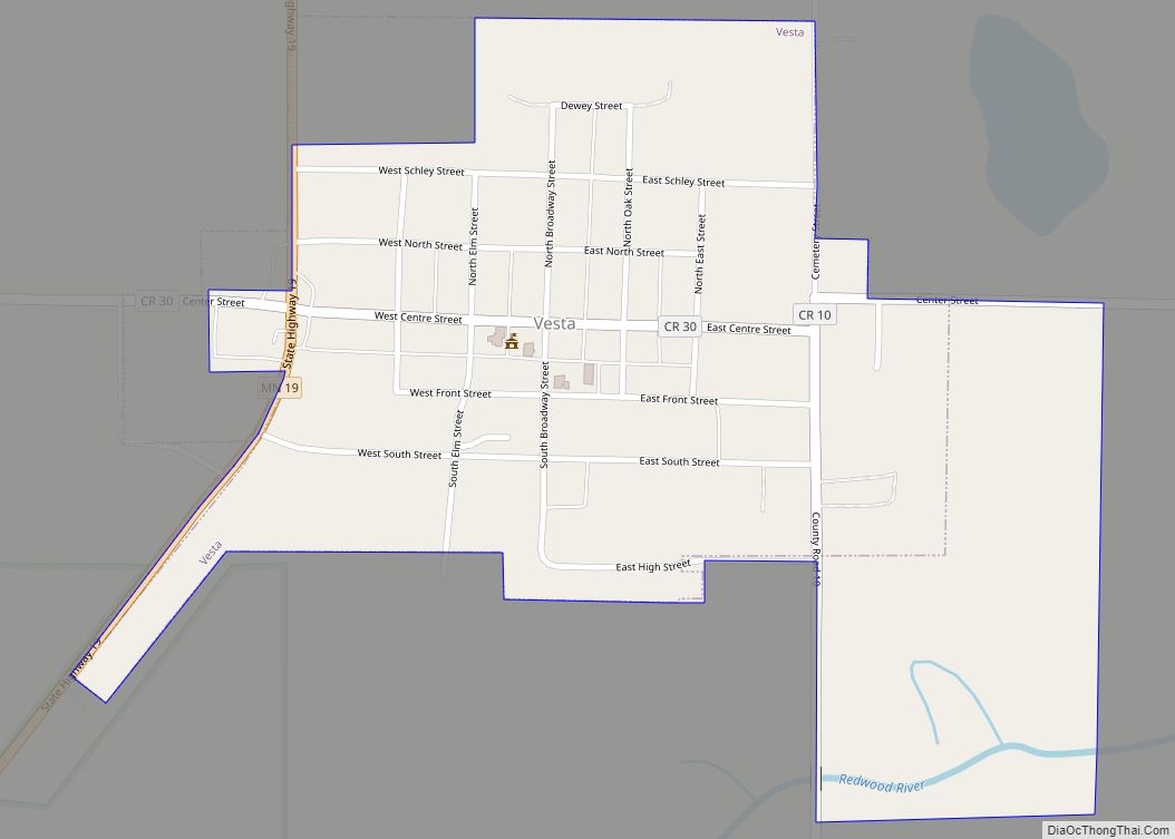 Map of Vesta city