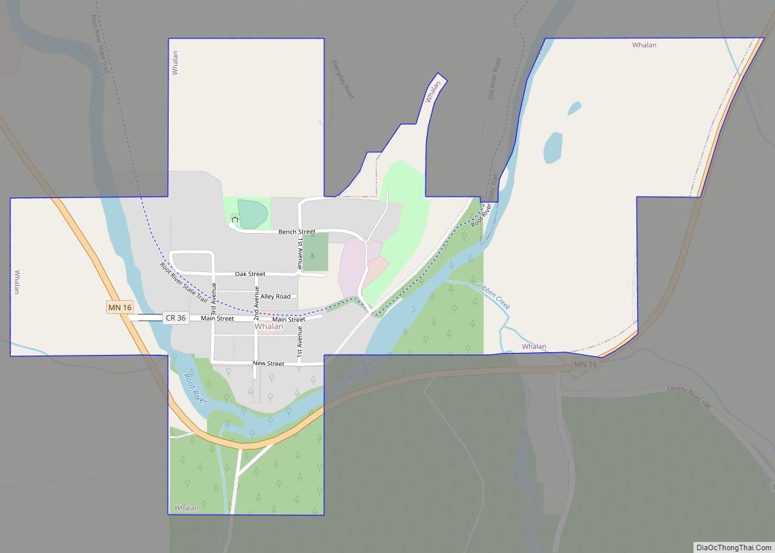 Map of Whalan city