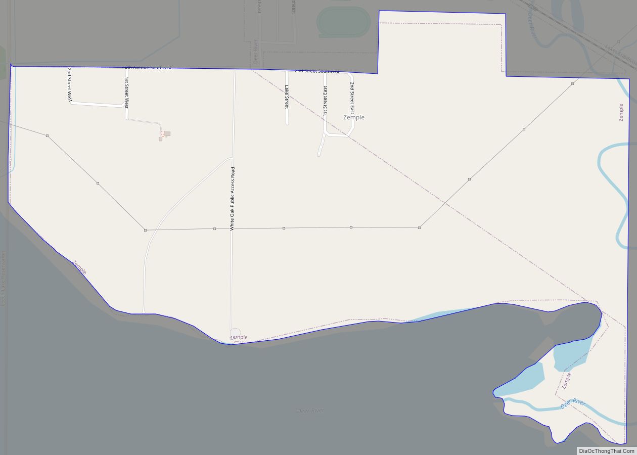 Map of Zemple city