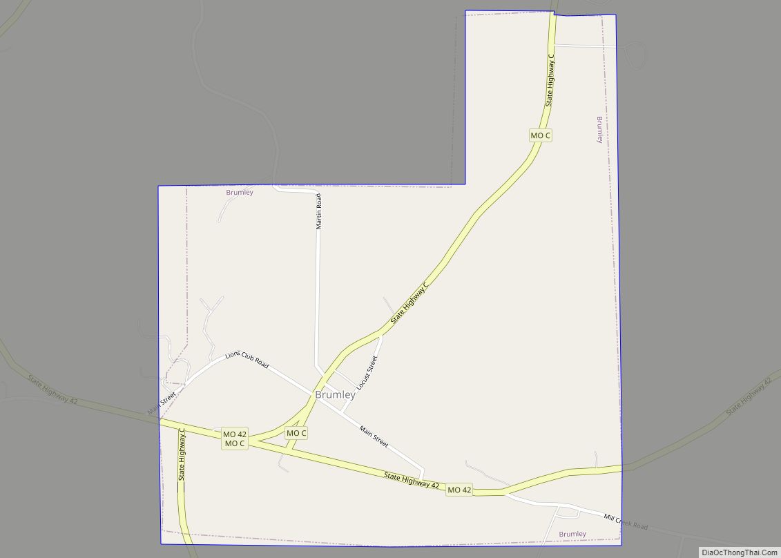 Map of Brumley town
